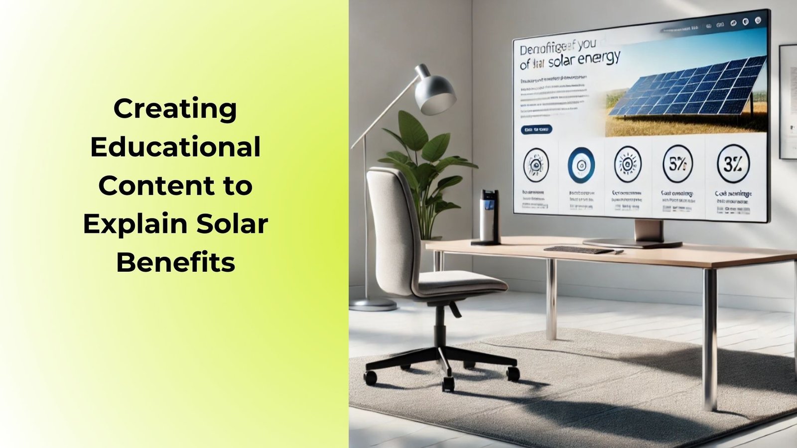 Creating Educational Content to Explain Solar Benefits