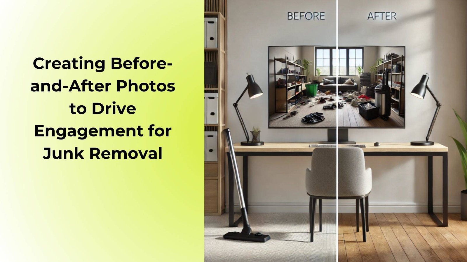 Creating Before and After Photos to Drive Engagement for Junk Removal
