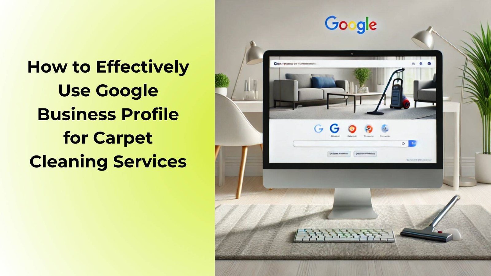How to Effectively Use Google Business Profile for Carpet Cleaning Services