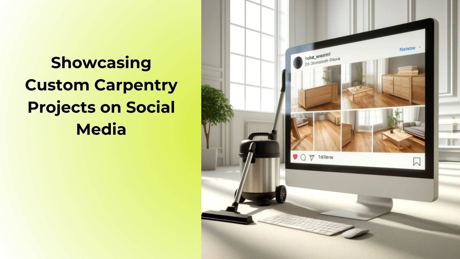 Showcasing Custom Carpentry Projects on Social Media