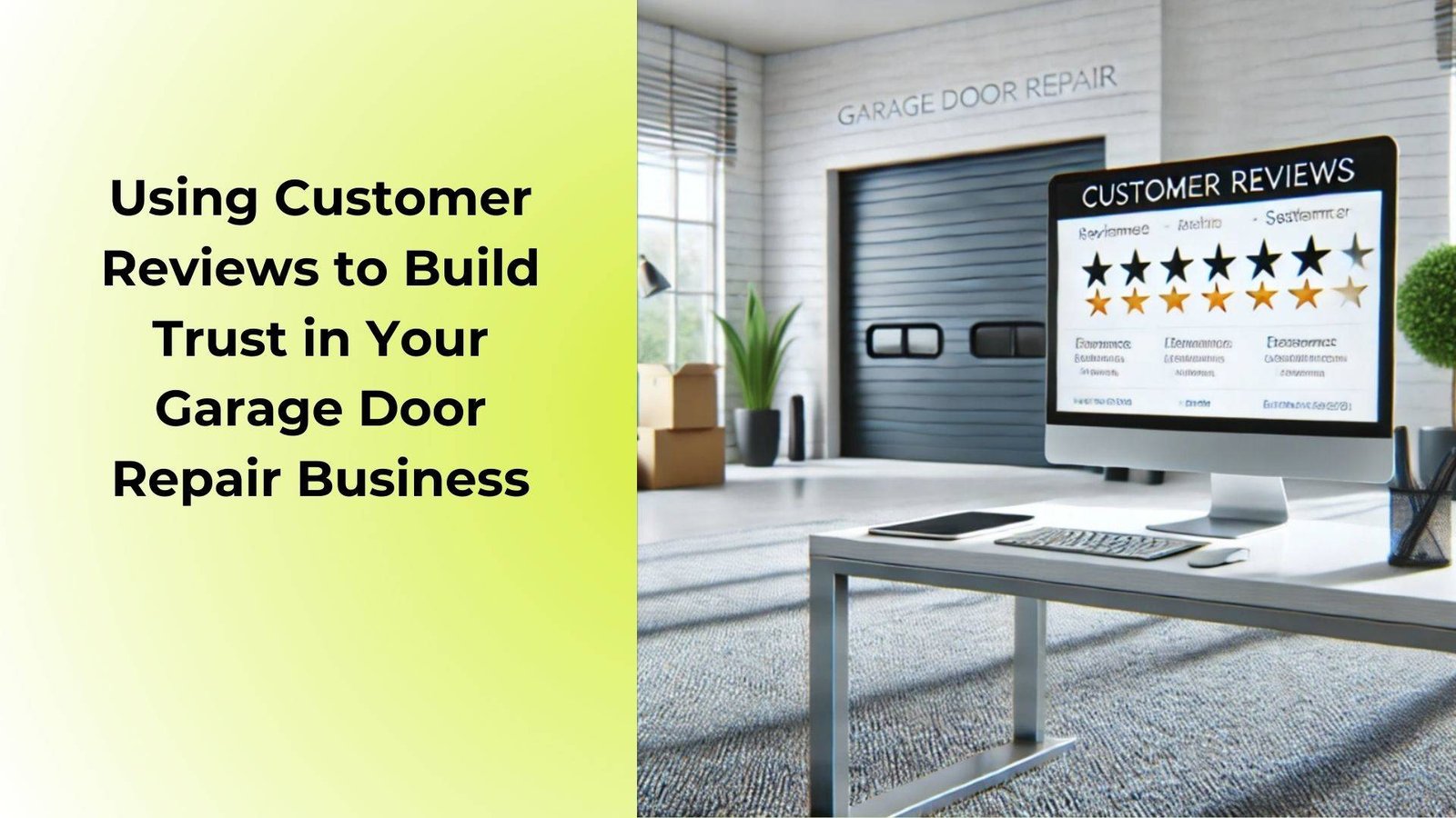 Using Customer Reviews to Build Trust in Your Garage Door Repair Business