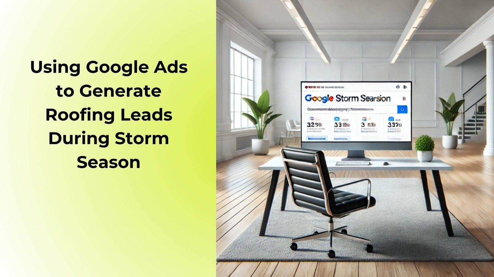 Using Google Ads to Generate Roofing Leads During Storm Season