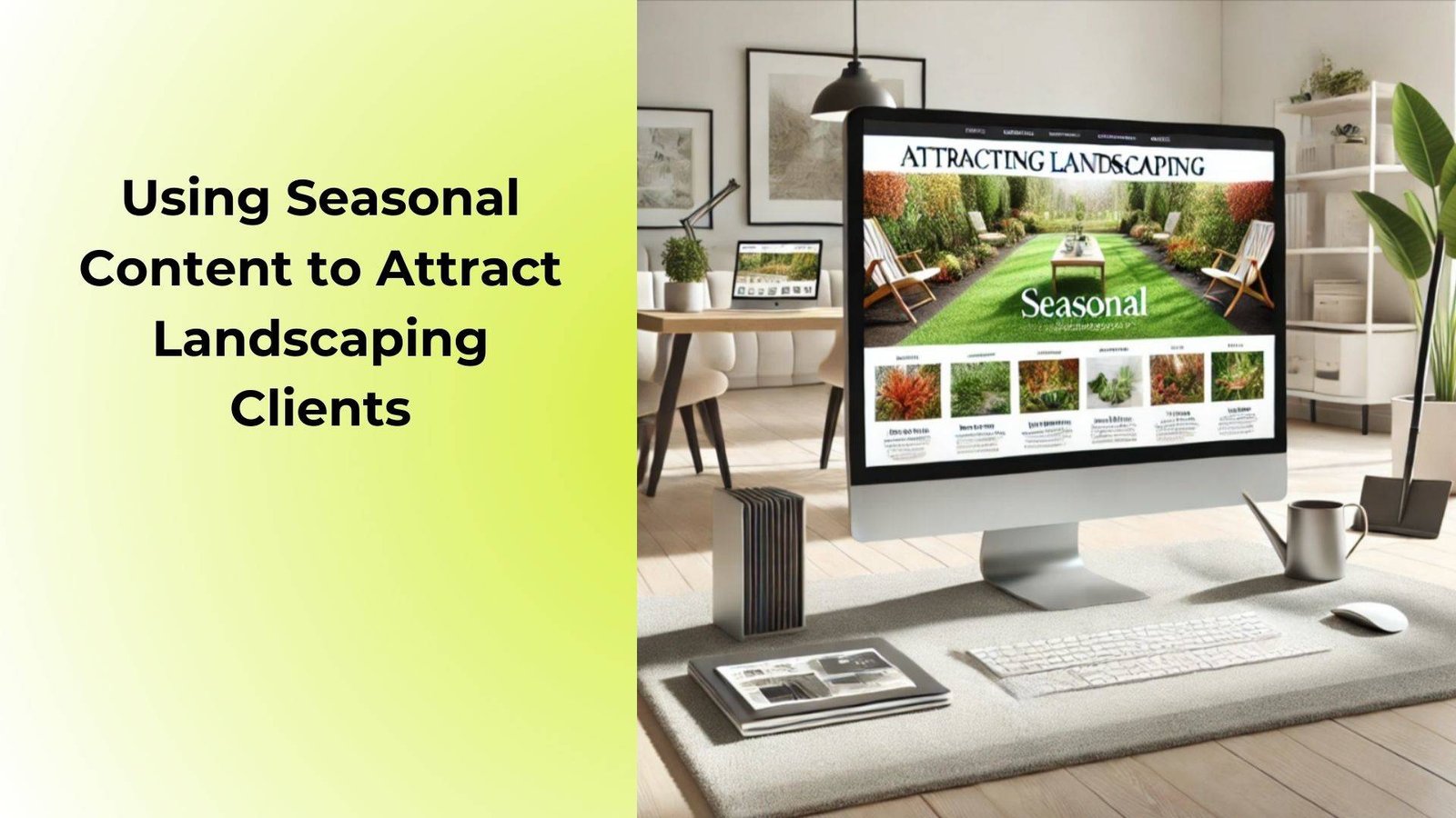 Using Seasonal Content to Attract Landscaping Clients